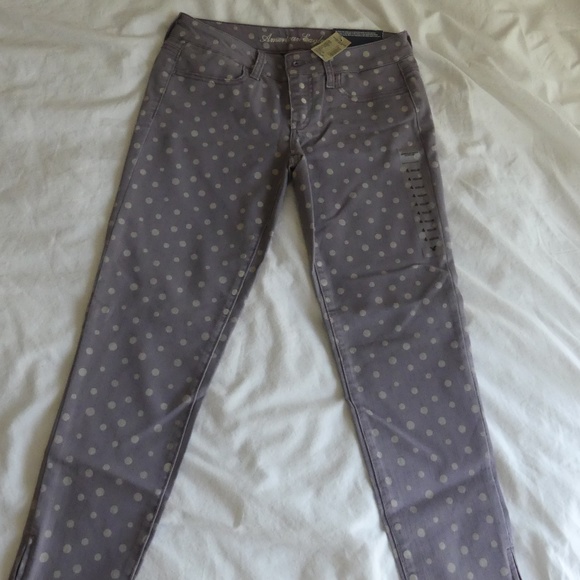 Polka Dot AMERICAN EAGLE Skinny Ankle Jean - Picture 7 of 8